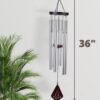 36-Inch Wind Chimes for Outside Deep Tone Serenity Bells