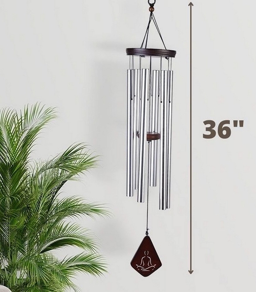 36-Inch Wind Chimes for Outside Deep Tone Serenity Bells