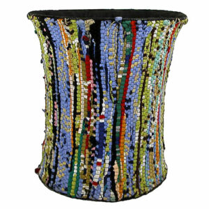 Large Recycled Cloth Wastebasket – Handmade and Eco-Friendly