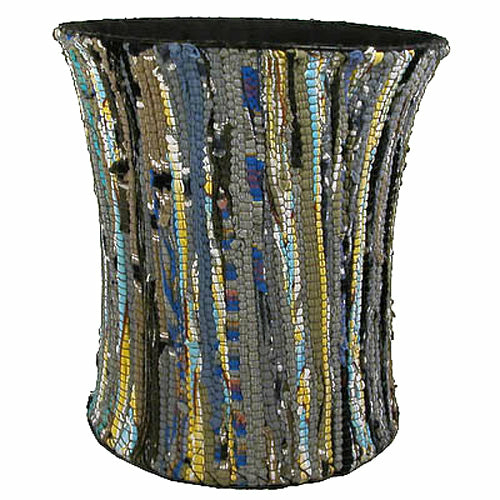 Large Recycled Cloth Wastebasket – Handmade and Eco-Friendly