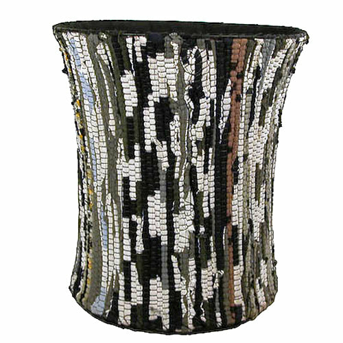 Large Recycled Cloth Wastebasket – Handmade and Eco-Friendly