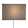 16"W Floating Shade Plug-In Wall Light, White