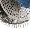 Silver Textured Oversized Disc Wall Decor for Living Room & Bedroom