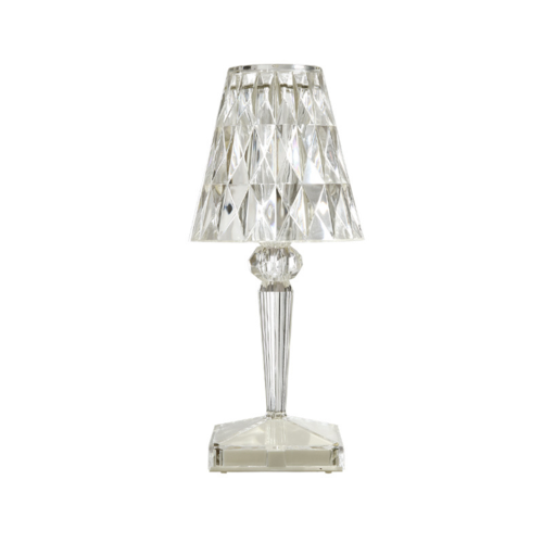 Rose Crystal Table Lamp, USB Charging, Bedside Romantic Night Light,