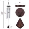 36-Inch Wind Chimes for Outside Deep Tone Serenity Bells
