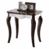 Walnut White Wood End Table  | Handcrafted Design | 24"x22"x24"