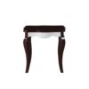 Walnut White Wood End Table  | Handcrafted Design | 24"x22"x24"