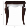 Walnut White Wood End Table  | Handcrafted Design | 24"x22"x24"