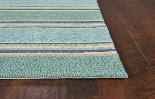 Ocean Stripes UV Treated Indoor Outdoor Rug - 5'x7'