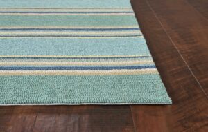 Ocean Stripes UV Treated Indoor Outdoor Rug - 5'x7'