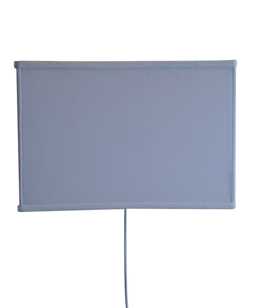 16"W Floating Shade Plug-In Wall Light, White