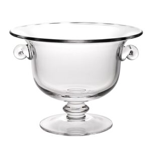 11" Mouth Blown Crystal Trophy Bowl for Centerpiece or Fruit