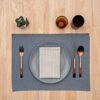 Rustic Cotton Placemats Set of 4 - Eco-Friendly Dining Decor