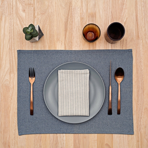 Rustic Cotton Placemats Set of 4 - Eco-Friendly Dining Decor