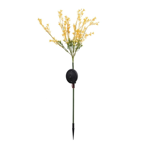 2Pcs Solar Canola Flower Lights for Garden Christmas Decor