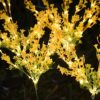 2Pcs Solar Canola Flower Lights for Garden Christmas Decor