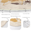 Abstract Round Rug | Boho Circle Carpet | Non-Slip Area Rug