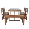 High-Quality Acacia Wood Outdoor Table and Chair Set
