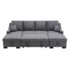 Upholstery Sleeper Sectional Sofa with Storage Chaise