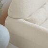 Modern Boucle Accent Chair with Lumbar Pillow for Living Room