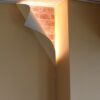 18"H Big Reveal LED Corner Light with Curved Metal Design