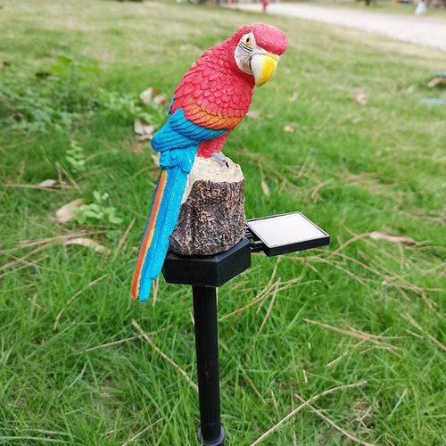 Solar Parrot Light LED Outdoor Decor Lamp Parrot Stake Sculpture