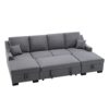 Upholstery Sleeper Sectional Sofa with Storage Chaise