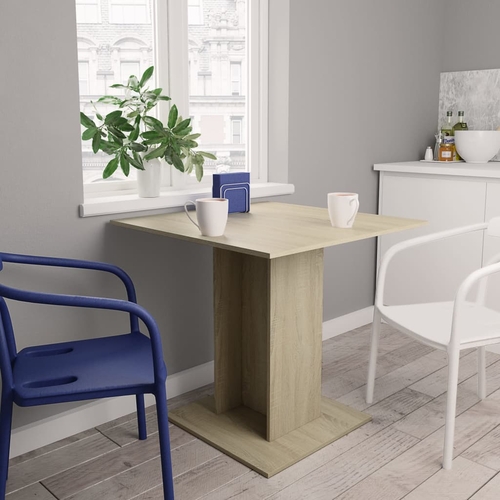 White Square Dining Table 31.5"x31.5"x29.5" - Compact Design
