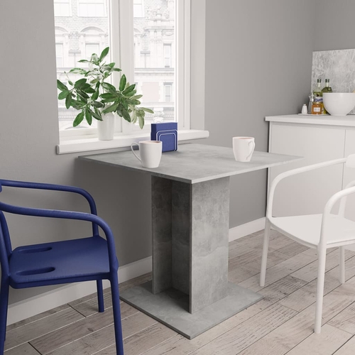 White Square Dining Table 31.5"x31.5"x29.5" - Compact Design