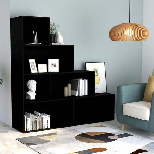 White Book Cabinet Room Divider with Shelves