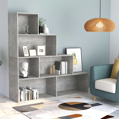 White Book Cabinet Room Divider with Shelves