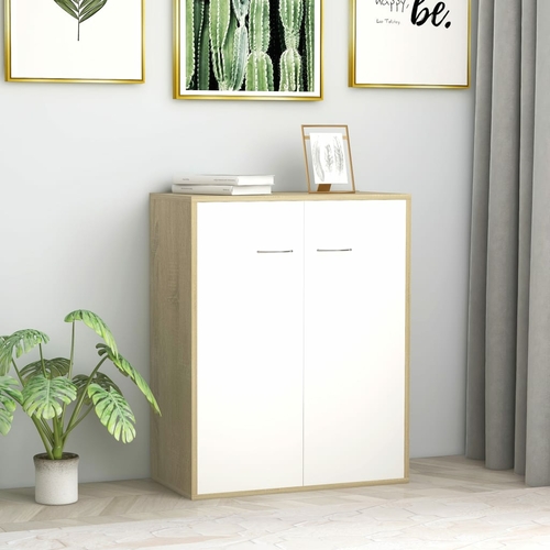 Sideboard White Chipboard 23.6"x11.8"x29.5"