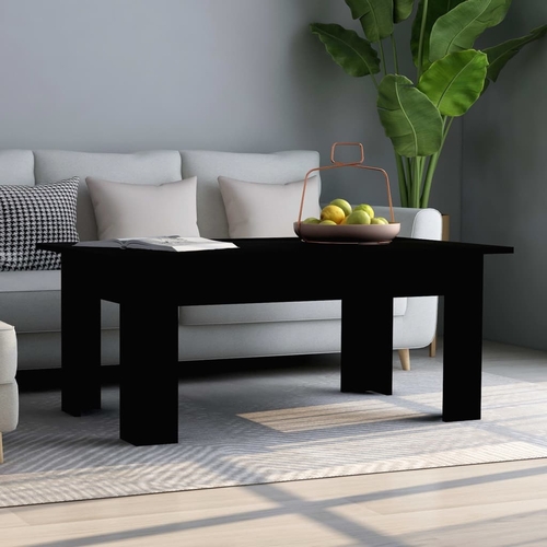 Modern White Coffee Table, Durable Chipboard Design, 39.4"x23.6"x16.5"