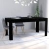White Dining Table 63"x31.5"x30" - Durable Chipboard Design