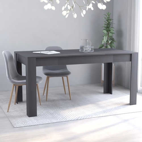 White Dining Table 63"x31.5"x30" - Durable Chipboard Design