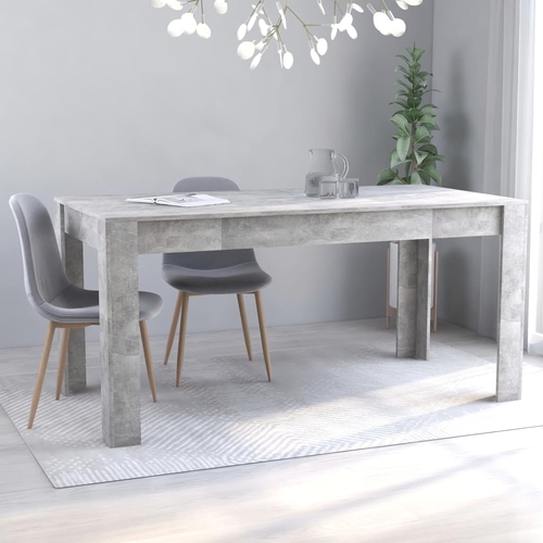 White Dining Table 63"x31.5"x30" - Durable Chipboard Design