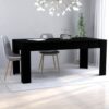 White Dining Table 63"x31.5"x30" - Durable Chipboard Design