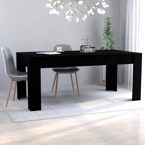 White Dining Table 63"x31.5"x30" - Durable Chipboard Design