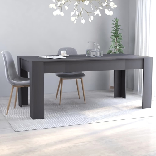 White Dining Table 63"x31.5"x30" - Durable Chipboard Design