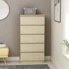 Drawer Sideboard White Chipboard 23.6"x13.7"x47.6"