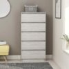 Drawer Sideboard White Chipboard 23.6"x13.7"x47.6"