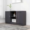 Sideboard White 47.2"x12"x27.6" Chipboard