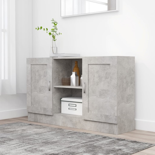 Sideboard White 47.2"x12"x27.6" Chipboard