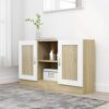Sideboard White 47.2"x12"x27.6" Chipboard