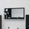 Bathroom Mirror White with Shelves - 35.4"x4.1"x17.7"