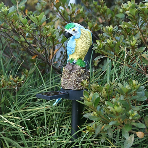Solar Parrot Light LED Outdoor Decor Lamp Parrot Stake Sculpture
