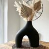Handpainted Glass Vase for Flowers | Gentle Art Oval Vase