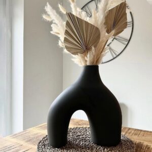 Handpainted Glass Vase for Flowers | Gentle Art Oval Vase