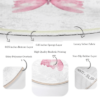Pink Butterfly Round Rug – Washable Circle Carpet