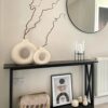 White Ceramic Vases – Modern Donut Vase Set of 2